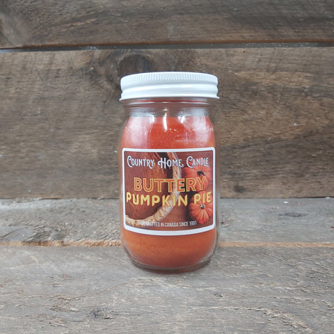 Buttery Pumpkin Pie - Mason Jar Candle 16oz