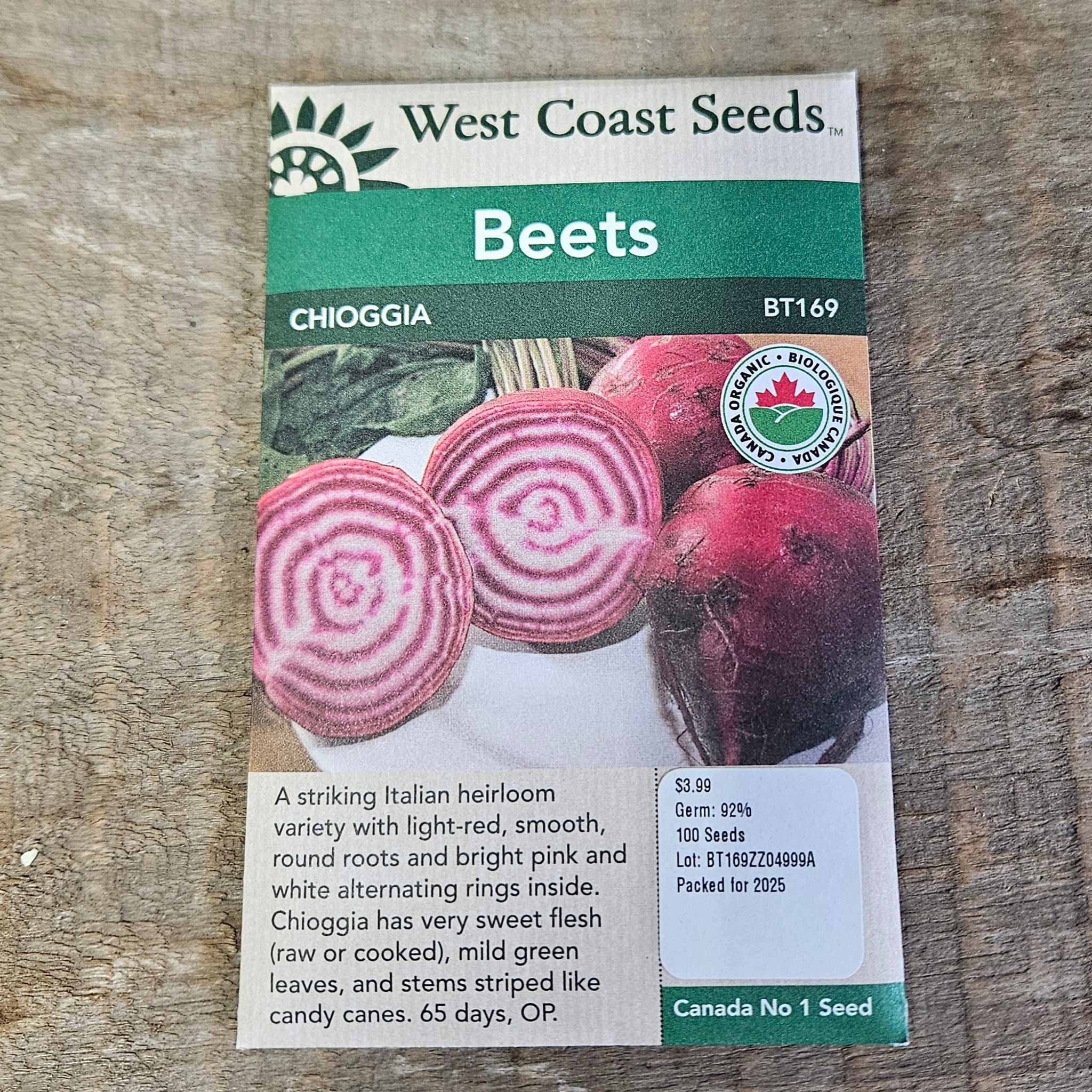 Beet 'Chioggia'- West Coast Seeds