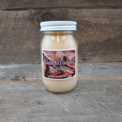 Sandlewood Spice - Mason Jar Candle 16oz