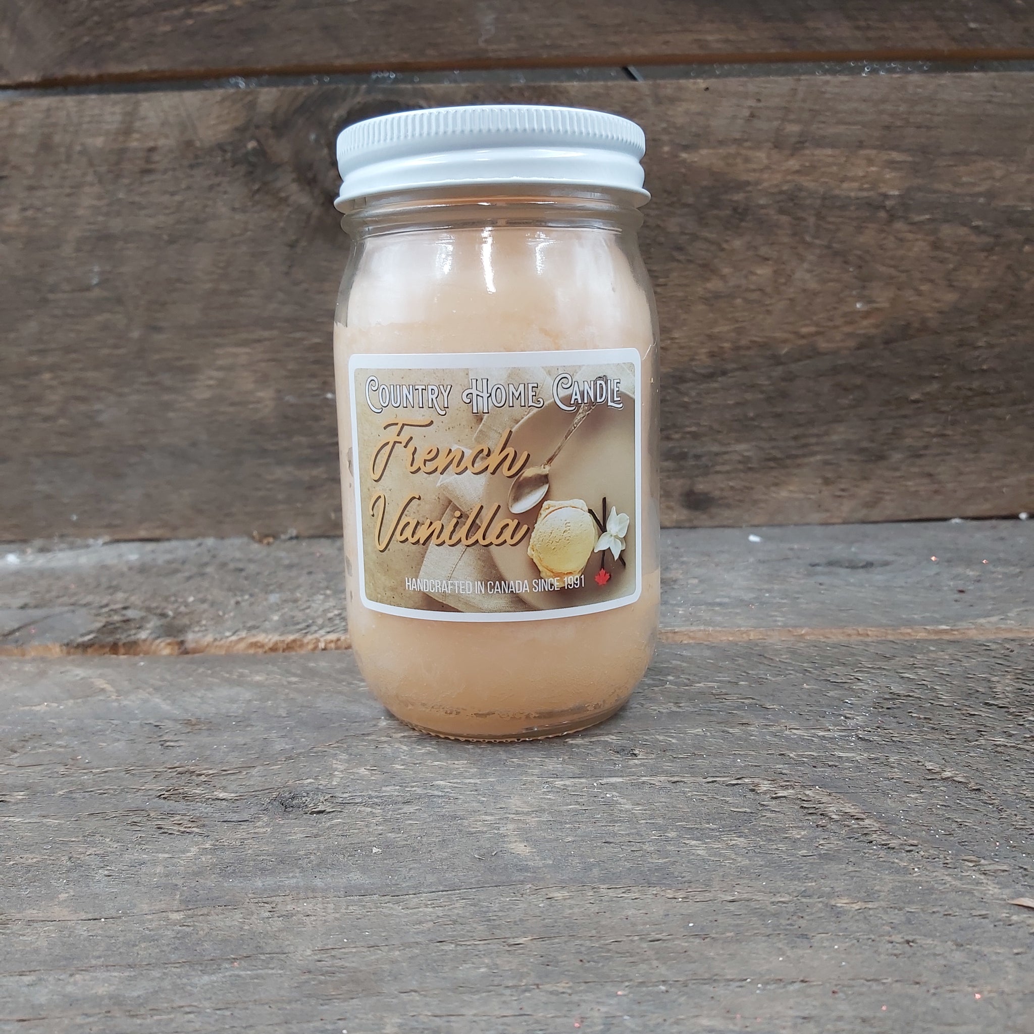 French Vanilla - Mason jar candle 16oz