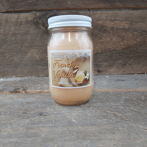 French Vanilla - Mason jar candle 16oz