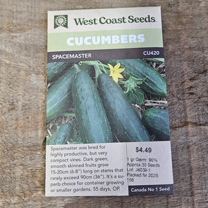 Cucumbers 'Spacemaster'- West Coast Seeds