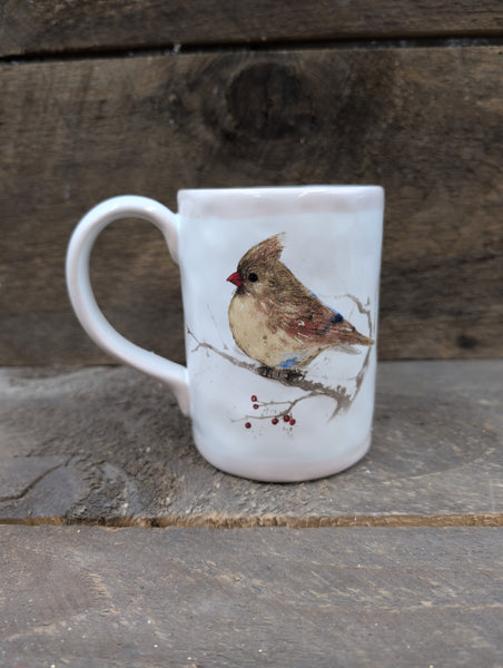 5" Ceramic Mug w/Cardinal Design