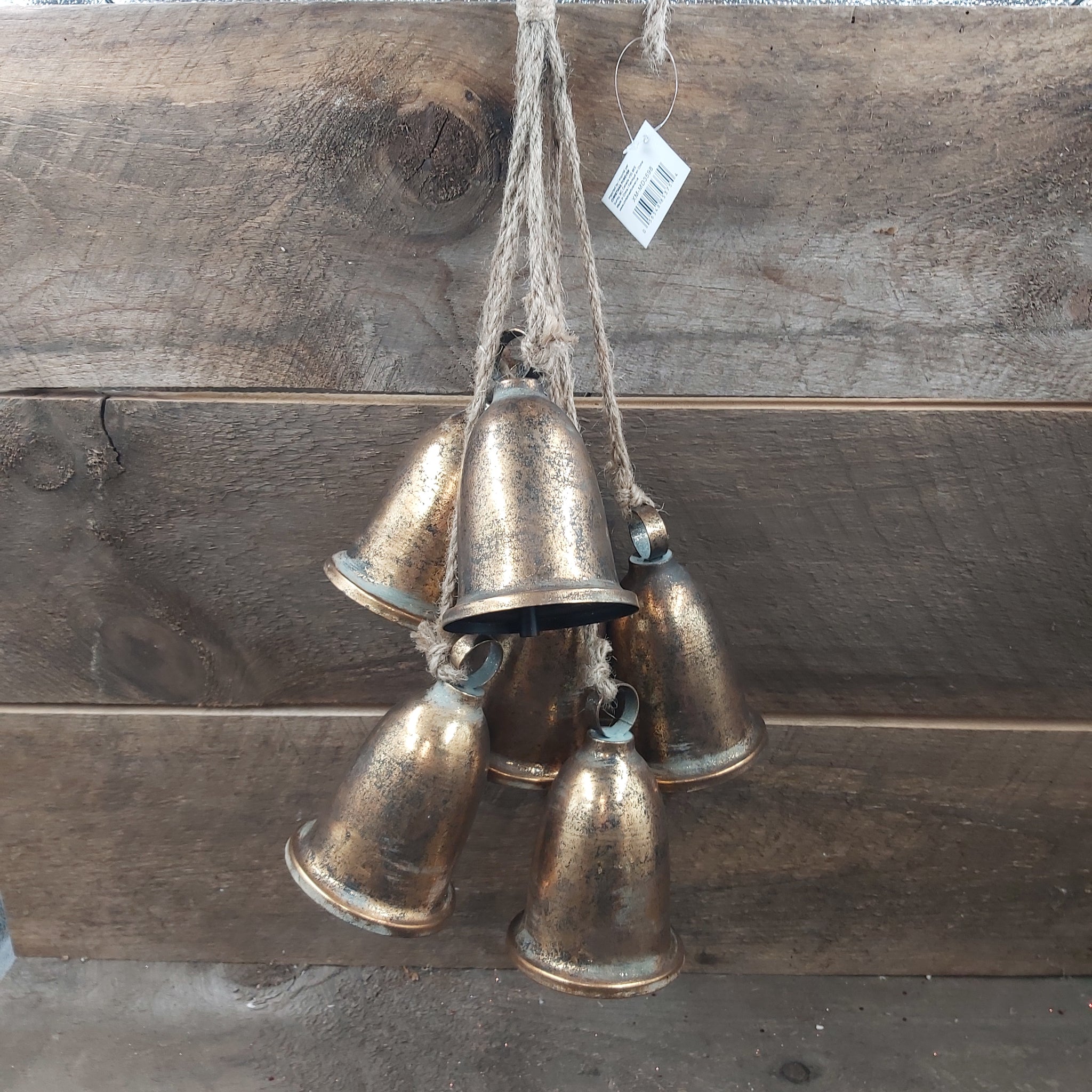 Liberty Bells 6pc 7.5" Golden Bronze Brushed Finish W/ Rope Hanger