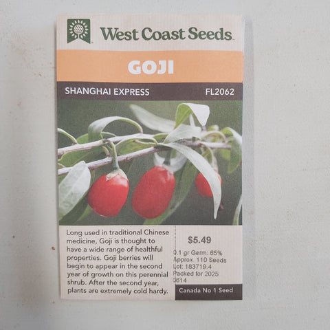 Goji Berry 'Shanghai Express' Seeds - West Coast Seeds