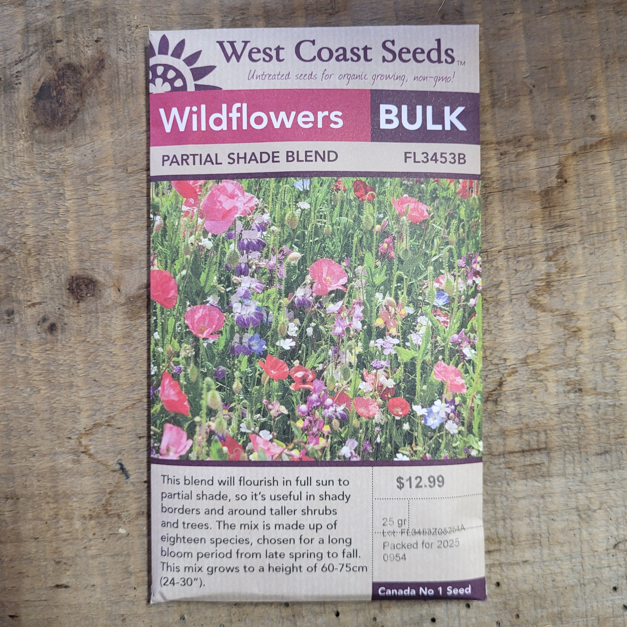 Wildflowers BULK 'Partial Shade Blend' - West Coast Seeds