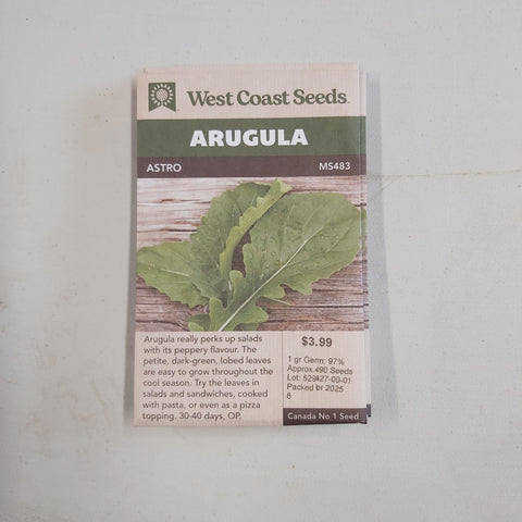 Arugula 'Astro' Seeds - West Coast Seeds