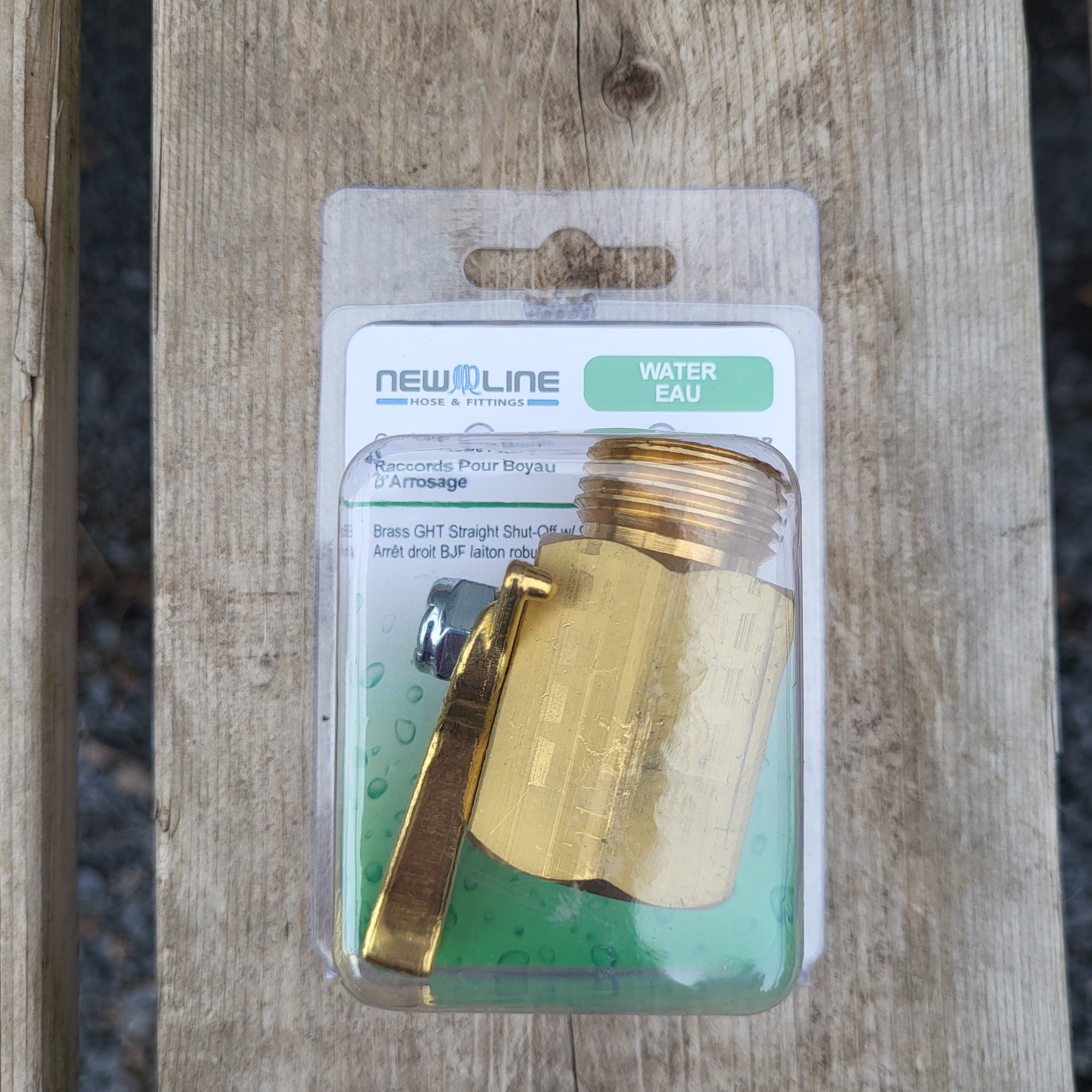 Express Pack HD Brass Straight Shut-Off 9/16" Prt