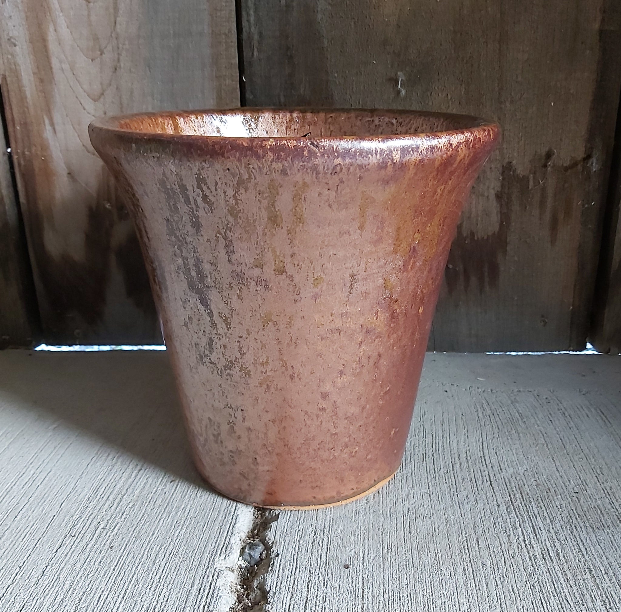 Glazed Ceramic Planter - Cayenne