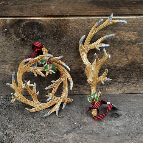 3.3-9" Reindeer Antler Ornament
