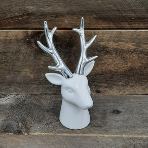 White and Silver Deer Head