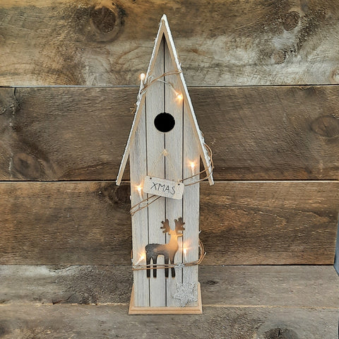 LED Birdhouse with Deer
