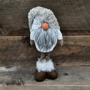 16" Beige/Grey Standing Gnome