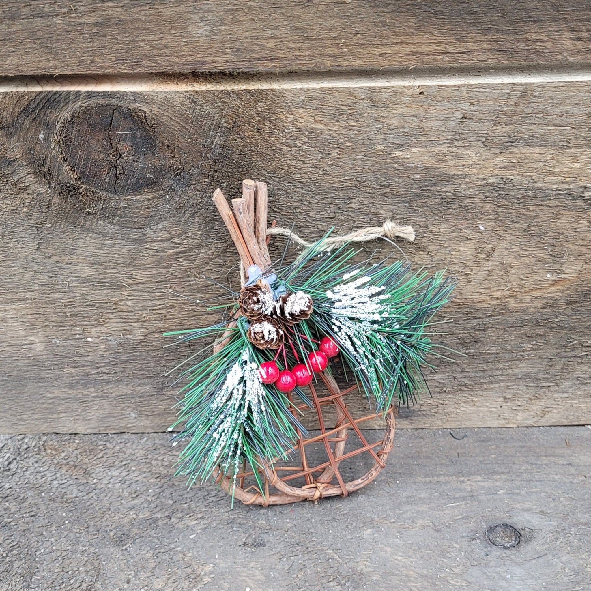 6.25" Wood Snowshoes Ornament