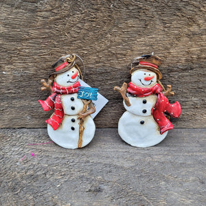 3.5" 'Santa/Snowman' Ornament
