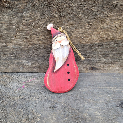 5" 'Wood Santa' Ornament