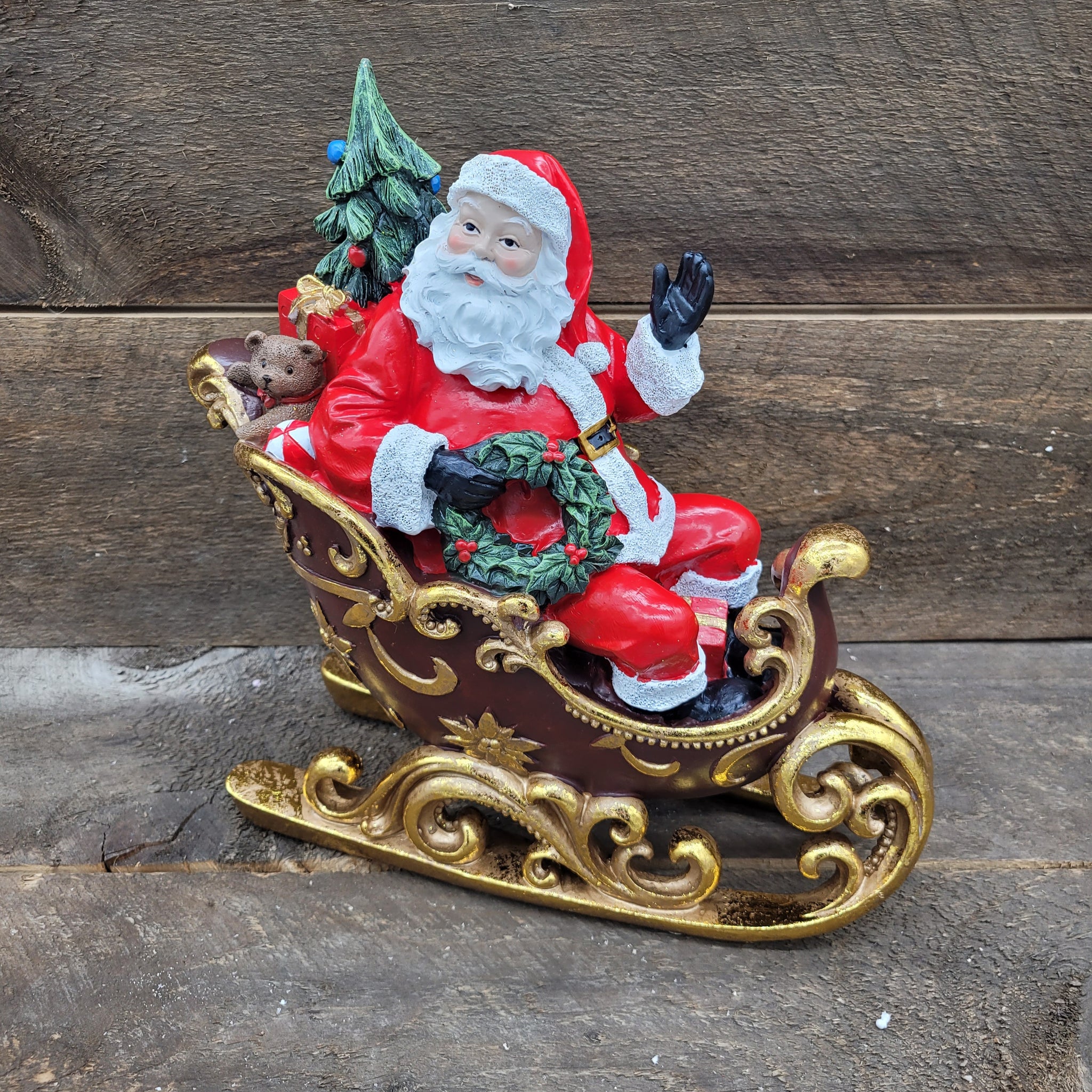 13" Santa in Sleigh