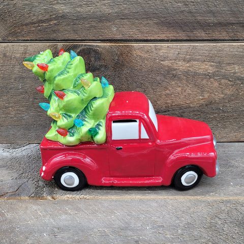 12" LED 'Red Truck with Green Tree'