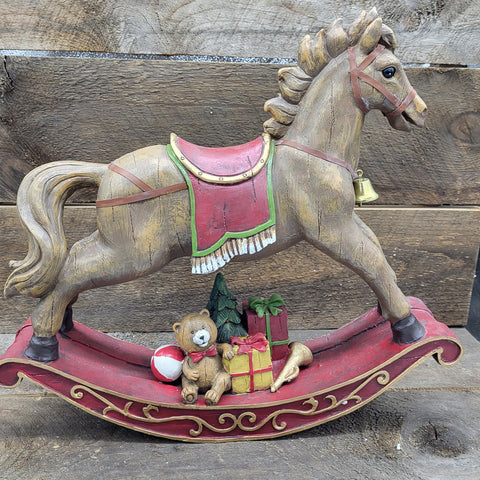 20" Rocking Horse with Gifts