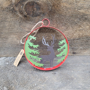 'Deer in Ring' Ornament