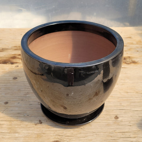 Bayshore Ceramic Planter - Black