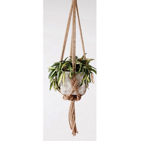 30" Natural Knotted Rope Hanger