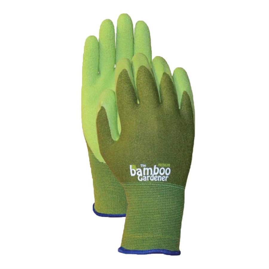 5301 Bamboo Gardner Gloves w/ rubber SM
