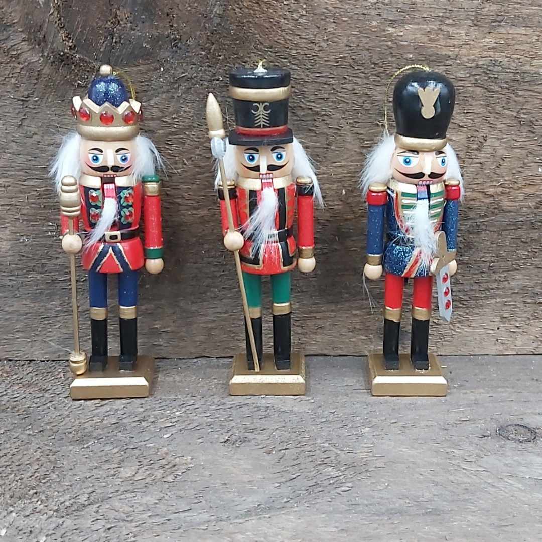 5" Wood Nutcracker Ornament