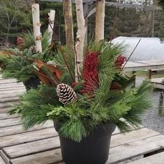 Christmas Planter 12"